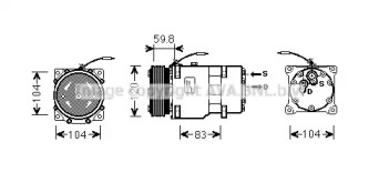 AVA QUALITY COOLING rtak402 -  Компрессор, кондиционер